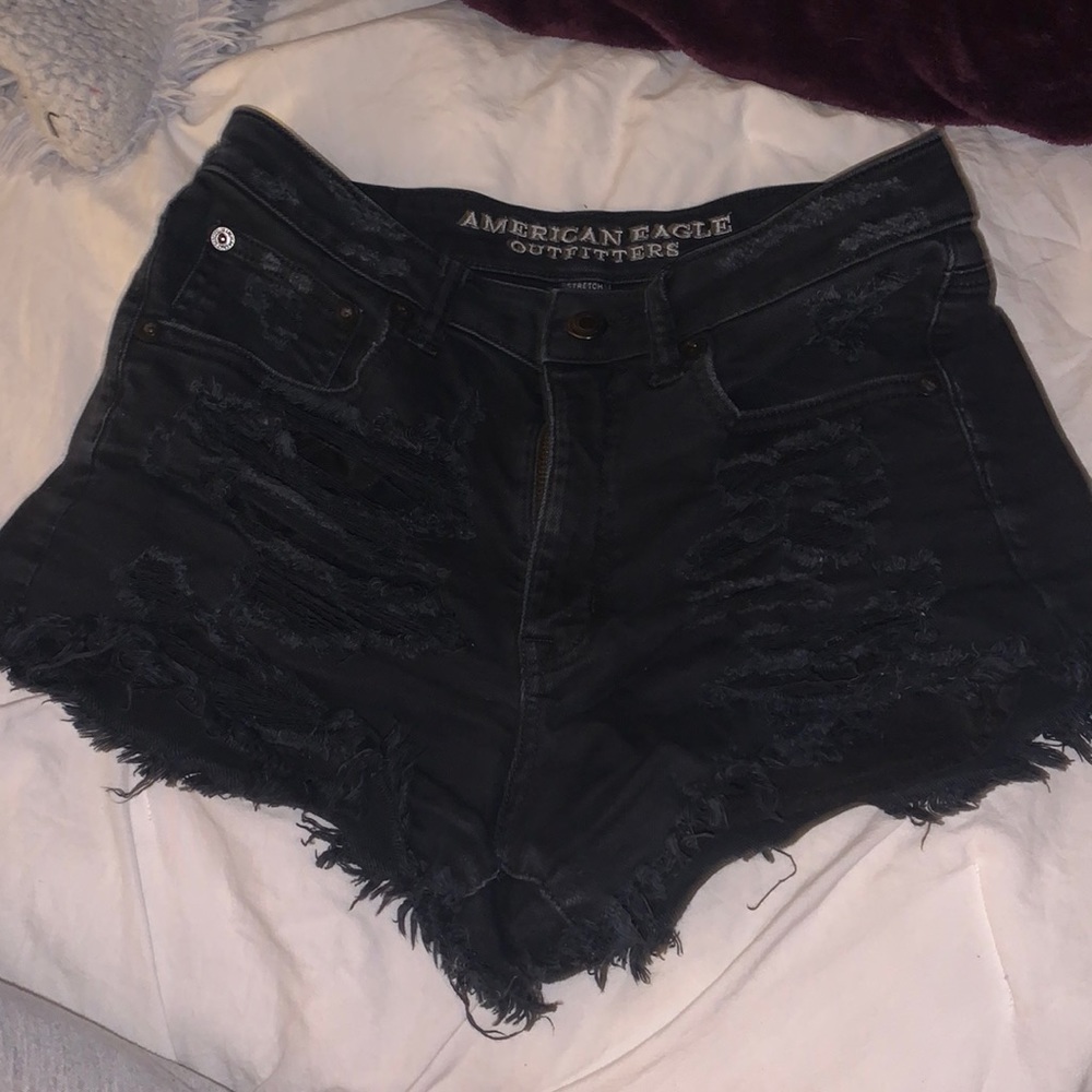 american eagle vintage high rise festival shorts